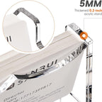 YUXUN Business Card Holder Display for Desk,Clear Acrylic Cards Stand for Men and Women,6 Slots 3 Tier Multiple Business Card Organizer (6slots)…