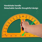 Magnetic Geometry Tool, School Supplies Protractor Compass Set, Teacher Board Protractor Multi Purpose Kit, Math Tool Teaching Aidsprotractor Set, 5 Pcs
