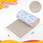VOCOMO Felt Furniture Pads, Heavy Duty Felts Strip Roll with Adhesive Backing Felt Pads Furniture Feet Cuttable Felts Tape for Protecting Hardwood Floors(5 x 120 x 0.12 Inch, White)