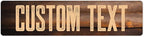 Custom Sign, Custom Street Sign, 11 Font Colors, 13 Font Styles, 4 Hole Options, 22 Sizes, 3x12 Inches, Rust Free DiBound, Fade Resistant, Made in USA by My Sign Center (Vintage Wood)