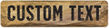 Custom Sign, Custom Street Sign, 11 Font Colors, 13 Font Styles, 4 Hole Options, 22 Sizes, 12x48 Inches, Rust Free DiBound, Fade Resistant, Made in USA by My Sign Center (Stone)