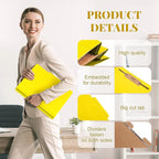 Skyygemm 60 Pcs Classification Folders Letter Size, 1 Divider Pressboard File Folder with Fasteners, Expanding File Organizer Bulk for School Teachers, Office Employee, Coworker, Staff (Yellow)