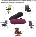 MOSISO Chair Armrest Pads (2 Pack), Memory Foam Home/Office Chair Arm Rest Covers Comfy Computer Gaming Elbow Cushion Removable Washable Elbow Support Forearm Pressure Relief, Wine Red