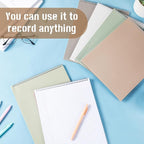 Maitys 6 Pcs Legal Pad Steno Spiral Notebook 8.5 x 11 Inches Top Bound Spiral Pads Hard Cover College Ruled Notepad 70 Sheet Pad Colorful Covers for School Office University Home (Delicate Color)