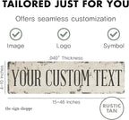 Rustic Custom Metal Signs - Custom sign for indoor or outdoor use. Many styles available. Personalized metal signs perfect for rental properties, business signage, directional and delivery signs, gift giving and more! Made in U.S.A. Printed on rust-res...
