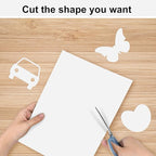 OcePor 200 Sheets White Cardstock Paper, Colored Printer Paper 8.5 x 11, Card Stock Thick Construction for Craft,Scrapbook，Office Printing, Invitations, Certificates，92 lb/250gsm