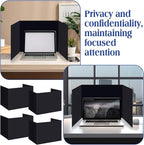 Crtiin 24 Pcs Privacy Folders for Students Desk Dividers Standard School Privacy Cardboard Board Testing Dividers Shield for Classroom Teacher Supplies Keep Eyes from roving(Stylish)