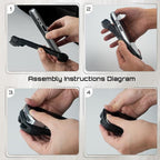 TC51 TC52 TC56 TC57 TC510K Case with Hand Strap - Protective & Ergonomic for Zebra Handheld Barcode Scanners SG-TC5X-EXO1-01 SG-TC5X-EXONHS-01 (Black-Yellow Blend)