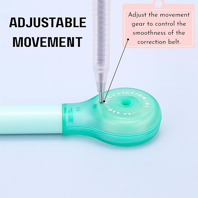 10 PCS Correction Tape Pens White-Out Applicator with Protective Cover, Smooth Ink Tape, Aesthetic Pen Design for School & Office Supplies (Pull-Out)
