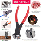 Puwany 5pcs Upholstery Staple Remover Tool with Nail Puller Pliers Tack Puller Staple Puller, Nail Remover Tool for Furniture Floor Carpet Wall Wooden Case Photo Frame，Zipper Package.