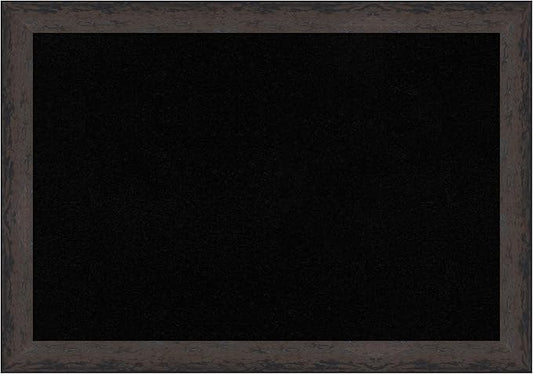 Amanti Art Black Cork Board for Wall, 19x27 Vision Board with Black Wood Frame, Medium Corkboard Office Decor for Home Organization, Modern Corkboard Pinboard to Display Items for Home Organization