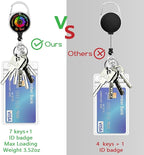 Giancomics Be Kind Lanyards for Id Badges, ID Badge Holder with Lanyard Badge Reel Retractable, Flower Teacher Lanyard with ID Holder Keychain Clip Name Tag ID Card Holder for Women Work Office Gift