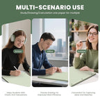 Engineering Computation Pad, 6 Pack Engineering Paper 8.5 x 11, 5x5 Quad Ruled, Top Glue Binding Engineering Notebook 8.5 x 11, 3-Hole Punched Grid Paper, Graph Paper Notebook 100 Sheets Per Pad