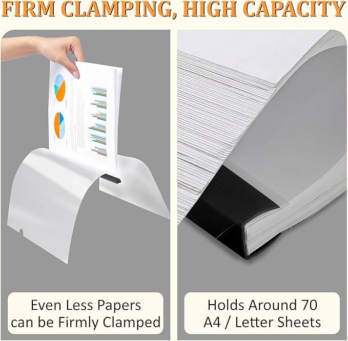 20 Pack Report Covers with Sliding Bar - Clear Plastic Presentation Folders for A4 & Letter Size Paper, 70 Sheet Capacity File Document Binder for School, Office, Resume & Business Use
