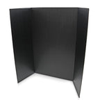 Flipside Products 36” x 48” Project Boards for Presentations, Science Fair, School Projects, Event Displays and Trifold Picture Board, Proudly Made in USA - Black - 24 Pack