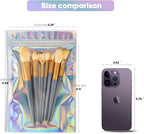 100pcs 6x9 inch Holographic Resealable Packaging Bags for Small Business Supplies- Cute Small Plastic Color Smell Proof Ziplock Foil Pouch Baggies for Lip Gloss Soap Party Food Storage
