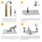 HOMEK Office Chair Mat for Low Pile Carpet, 48” x 36” Transparent Office Desk Chair Mat for Carpeted Floors, Studded Carpet Floors Protector Mat for Home & Offices