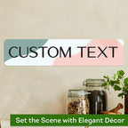 Custom Sign, Custom Street Sign, 11 Font Colors, 13 Font Styles, 4 Hole Options, 22 Sizes, 4x18 Inches, Rust Free DiBound, Fade Resistant, Made in USA by My Sign Center (Minimalist)