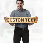 Custom Sign, Custom Street Sign, 11 Font Colors, 13 Font Styles, 4 Hole Options, 22 Sizes, 6x30 Inches, Rust Free DiBound, Fade Resistant, Made in USA by My Sign Center (Vintage)