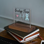 Oncology Nurse Gifts, Thank You Appreciation Gifts for Cancer Care Nurses Week Graduation Birthday Christmas Hospital Staff Recognition Office Desk Decor Decorative Signs Plaque PA014