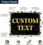 Custom Sign, Custom Street Sign, 11 Font Colors, 13 Font Styles, 4 Hole Options, 22 Sizes, 24x30 Inches, Rust Free DiBound, Fade Resistant, Made in USA by My Sign Center (Marble Tile)
