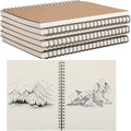 PerKoop 2 Pcs 8.5"x11" Spiral Sketch Pad A4 Large 100 Sheet Blank Notebook Sketch Pads 60lbs (100gsm) Xmas Gifts Sketching Drawing Pad Journals Art Sketchbook for Teachers Students Kids