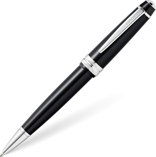 Cross Bailey Light Refillable Ballpoint Pen Presented in a Everyday Gift Box - Medium Point, Black Ink, Glossy Black