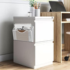 3 Pcs Magnetic File Holder for File Cabinets, Folder Holder Organizer- No Drilling Paper Document Holder, Large Capacity Office Hanging Magazine Rack for Refrigerator, Whiteboard, Office, Kitchen