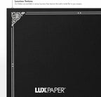 LUXPaper 9.5" x 12" Certificate Holders | Black Linen | Embossed Silver Foil Floral Border | 100lb. Cover | 25 Qty