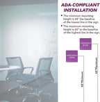 ADA CENTRAL SIGNS - 6" X6" Conference Room Sign- ADA Compliant Tactile Graphics Grade 2 Braille Text Acrylic Wall Signs - Authorized Personnel Only, Meeting Privacy Door Sign for Schools, and Offices