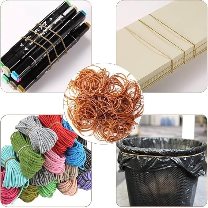 3" x 1/8'' - Size #32 - Rubber Band Depot - Everyday Rubber Bands, Business Bands - Approximately 185 Per Bag - 1/4 Pound Bag