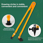 Magnetic Geometry Tool, Protractor, Triangle Rulers Easy Attachment Blackboard Measurement Kit, Teacher Board Protractor Multi-Purpose Kit Large Teaching Aids (Four-Piece Set)