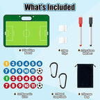 Torlam Magnetic Dry Erase Coach Board, Baseball, Soccer, Football, Basketball Coaching Clipboard