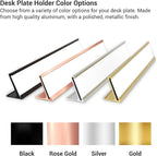 Custom Engraved Desk Plate | Personalized with your Name and Title | Perfect Decor for Office, Business, or Home | Multiple Font and Color Options | 2x8" or 2x10" (Baby Blue w/White Letters, 2x8")