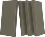 UMIACOUSTICS 4 PCS Acoustic Panels with Hanging Hardware, 2” Thick Fiberglass Sound Proof Panels for Studios, Office, Home Theater Ceiling or Wall- Light Tan
