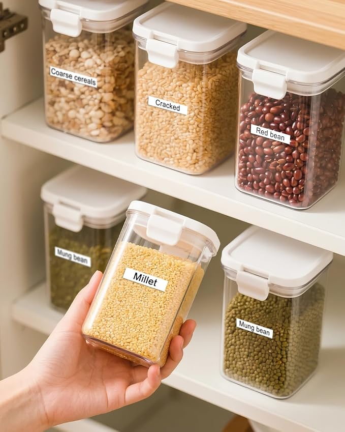 5-Pack TZe-211 TZe211 TZ-211 Compatible for Brother Label Maker Tape TZe 6mm 0.23 Laminated White for P Touch PT-H110 PTD-400 D220 D210 PTD-600 PTD610BT Label Maker, 1/4 Inch, Black on White