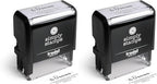 The Duncans Personalized Self-Inking Address Stamp | Envelope Return Address Stamp for Couples and Families | Custom Rubber Address Stamp (2, Xtra Large)