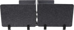 ReFocus Raw Clamp-On Acoustic Desk Divider Mounted Privacy Panel Set – Reduce Noise & Visual Distractions for Office, Study (Anthracite Gray, 2× Long (59"×16") + 4× Short (23.6"×16"))