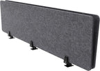 ReFocus Raw Clamp-On Acoustic Desk Divider Mounted Privacy Panel Set – Reduce Noise & Visual Distractions for Office, Study (Anthracite Gray, 2× Panels (60"×16"))