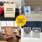 SVOPY Acrylic Sign Stand Holder - 8.5x11 Inches Plastic Acrylic Literature Holders, 12 Pack Sign Holders Suit for Flyer, Magazine, Pamphlet, Booklet Display