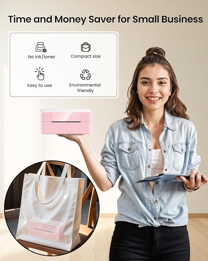 Itari Thermal Shipping Label Printer, 245BT Thermal Label Printer 4x6, Bluetooth Address Label Printers for Business, Support iOS, Android, Windows, Amazon, Shopify, USPS