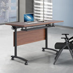 czxhaery Conference Room Table,Flip Top Conference Table The Folding Conference Table with Silent Wheels is Convenient and Fast,Mobile Training Table (4pack 140 * 60 * 75)