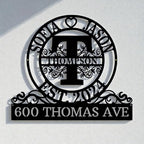 Custom Metal Signs | Personalized Monogram Name Sign | Outdoor Wall Art for Family Name | Custom Name Metal Sign, Last Name, Anniversary, Wedding Gifts for Husband, Wife, Parents, Couple