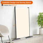 Room Divider 6FT Folding Privacy Screens, 4 Panel Partition Room Dividers w/Freestanding Design, Portable Wall Divider for Room Separtation, Fabric Screen Panel for Home Office Bedroom Dorm