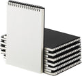 Engrowtic 12 Pack Graph Paper Spiral Notepad A5 Top Wirebound Notepad Grid Notebook Steno Pads Memo Notebook Grid Paper 140 Pages for Writing Sketching Drawing Office Supplies (Black)