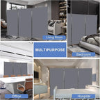 Room Divider 6FT Folding Privacy Screens, 3 Panel Partition Room Dividers w/Freestanding Design, Portable Wall Divider for Room Separtation, Fabric Screen Panel for Home Office Bedroom Dorm