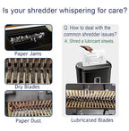 24PACK Paper Shredder Lubricant Sheets Shredder Oil Sheet for Shredder Blades