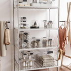 Superio Clear Storage Bins with Lids, Stackable Storage Box with Latches and Handles, Extra Small, 4 Pack 1.75 Quart