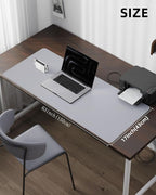 Extra Large Desk Mat 63"x17" - Non-Slip Office Desk Pad for Home & Work, Waterproof Keyboard Mouse Pad, Oversized Desk Protector for Laptop & Gaming (Light Grey)