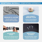 Lofty Aim Lumbar Support Pillow for Car, Memory Foam Lumbar Pillow for Lower Back Pain Relief - Back Cushion for Driving, Chair Support for Car-Office Chair, Wheelchair - Gray